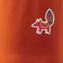 Folklór na prsníku líška