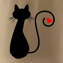 Zamilovaná mačka chvostík