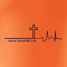 Jesus Saved My Life kríž ekg