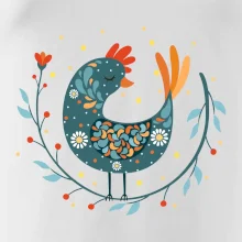 Folklór - sliepky s margarétkami