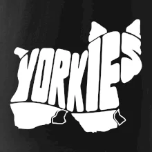 Yorkšírský teriér - Yorkie - Nápis v tele Yorkšírský teriér - Yorkie - Nápis v tele
