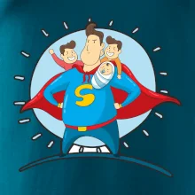 Táta superman - kluk, kluk a dítě