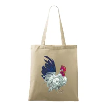 Kohút kreslený biely