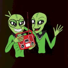 Ufo a rádio (Pecka design)