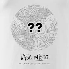 Vaše miesto - vrstevnice v kruhu