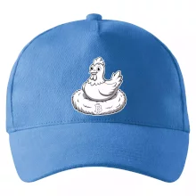 Kurča sediace na bitcoinovom hniezde