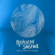 Králický Sněžník - vrstevnice v kruhu