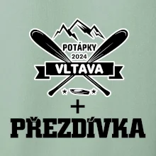 K vode - pádla hory (vlastný nápis) K vode - pádla hory (vlastný nápis)