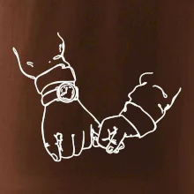 Otec a syn ruky obrys