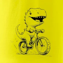 Roztomilý Dinosaurus na bicykli