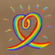 Srdce pride dúha kreslená Srdce pride dúha kreslená