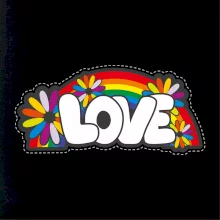 Love s dúhou v pozadí