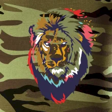 Hlava leva kreslená jednoduchá