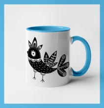 Vtáčik čiernobiely folklór