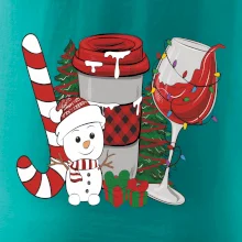 Vianoce, víno a snehuliak