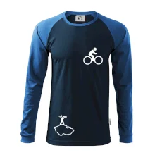 Mapa ČR + kolo na prsu Mapa ČR + kolo na prsu