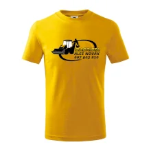 Bagrista v kruhu - vlastný nápis