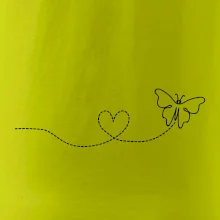 Dráha letu motýľa - srdce