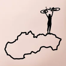 Mapa Slovenska - cyklista