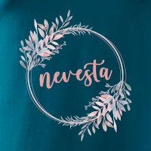 Nevesta kvetinový kruh ružový