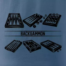 Backgammon čierny set