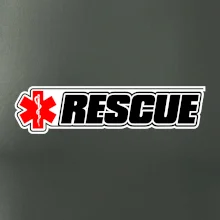 Záchranár rescue kríž červený Záchranár rescue kríž červený