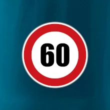 Dopravná značka - obmedzenie rýchlosti 60 Dopravná značka - obmedzenie rýchlosti 60