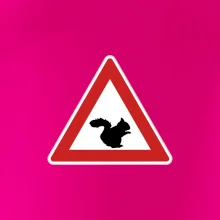 Dopravná značka - Pozor veverička