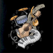 Hudobné nástroje v notách