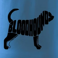 Bloodhound nápis v tele