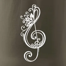 Husľový kľúč kvety