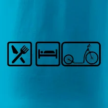 Eat sleep kolobežka veľké a malé koleso