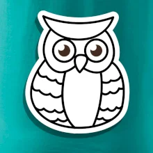 Sova kreslená na prsníku Sova kreslená na prsníku