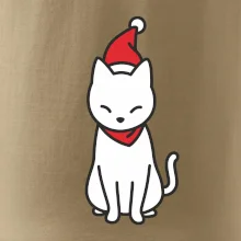 Vianočná mačka sediaca