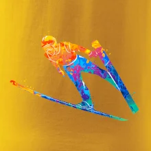 Skokan na lyžiach splash