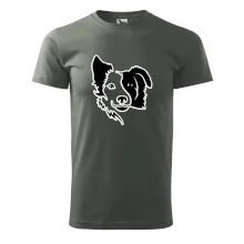 Border kólia obrys hlavy