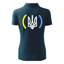 Ukrajina trojzubec s farbami Ukrajina trojzubec s farbami