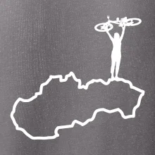 Mapa Slovenska - cyklista