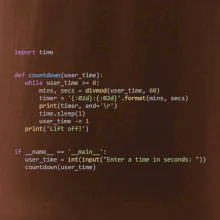 Python Odpočet času