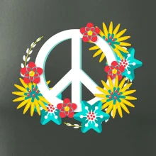 Peace symbol abstraktný Peace symbol abstraktný