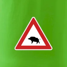 Dopravná značka - Pozor diviak