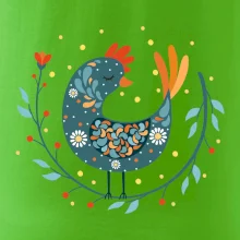 Folklór - sliepky s margarétkami