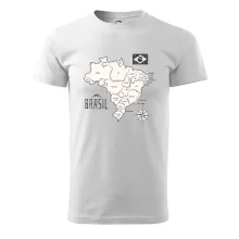 Brazília mapa s názvami regiónov