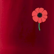 Vlčí mak ikonka na prsníku