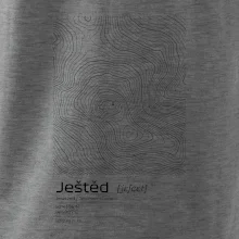 Ještěd - vrstevnice v obdĺžniku