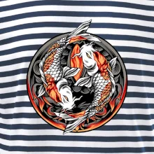 Yin & Yang Koi kapor - oranžový