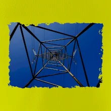 Stožiar vysokého napätia zospodu