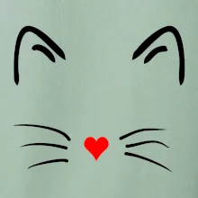 Mačka - srdce namiesto nosa