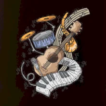 Hudobné nástroje v notách