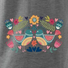 Folklór - dva farebné vtáčiky